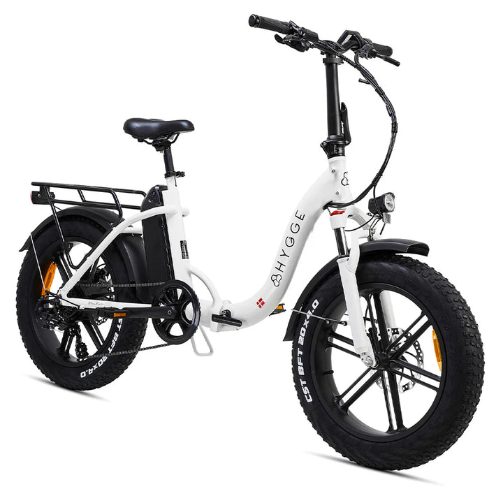 HYGGE VESTER STEP E-Bike in Heron White-front side view